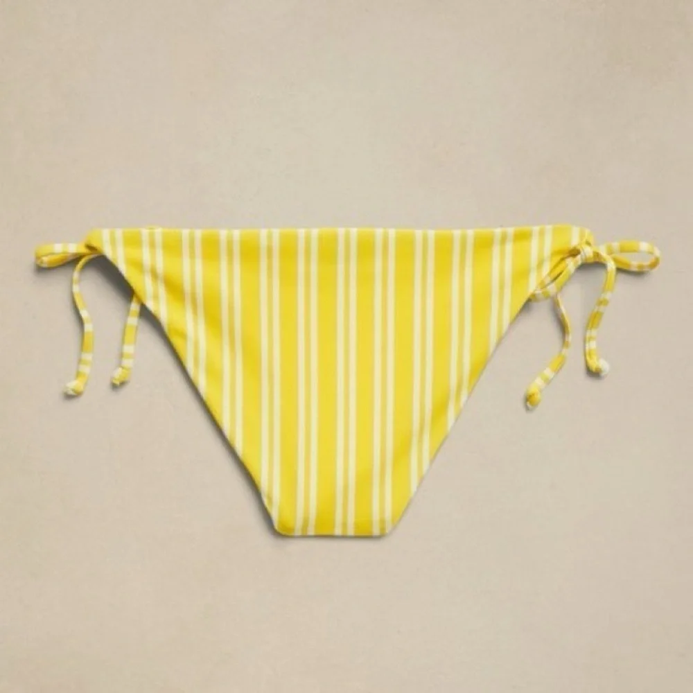 NWT! Onia x Banana Republic Yellow Stripe Kate Bikini Bottom - Multiple Sizes🏝️